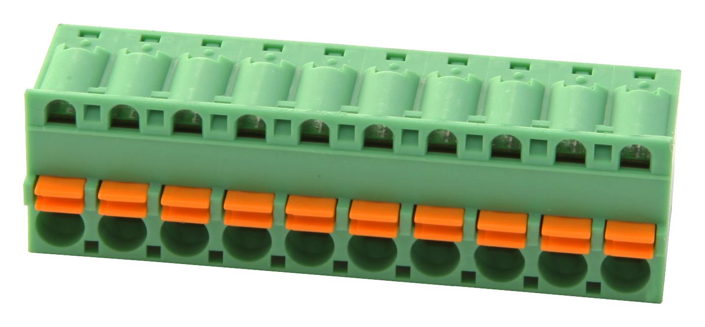 FKC 2,5/10-ST-5.08 TERMINAL BLOCK, PLUGGABLE, 10POS, 12AWG PHOENIX CONTACT