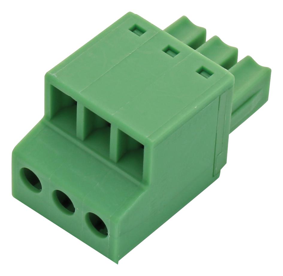 FRONT-MC1,5/3-ST-3,81 TERMINAL BLOCK, PLUGGABLE, 3POS, 16AWG PHOENIX CONTACT
