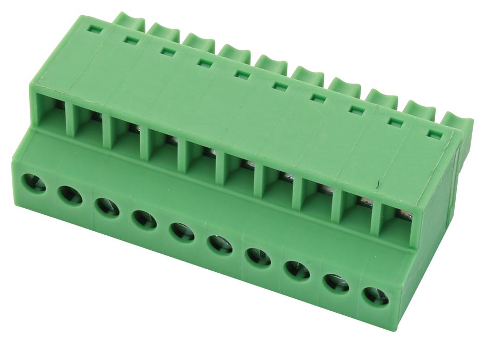FRONT-MC1,5/10-ST-3,81 TERMINAL BLOCK, PLUGGABLE, 10POS, 16AWG PHOENIX CONTACT