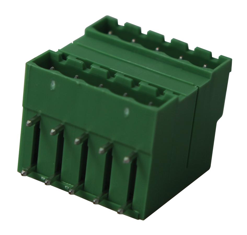 MDSTB 2,5/5-G1-5,08 HEADER, PCB, DOUBLE, 5.08MM, 5WAY PHOENIX CONTACT