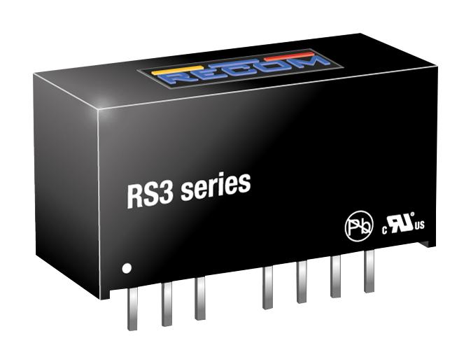 RS3-1215D DC/DC CONVERTER, 3W, DUAL, 2:1, 15V RECOM POWER