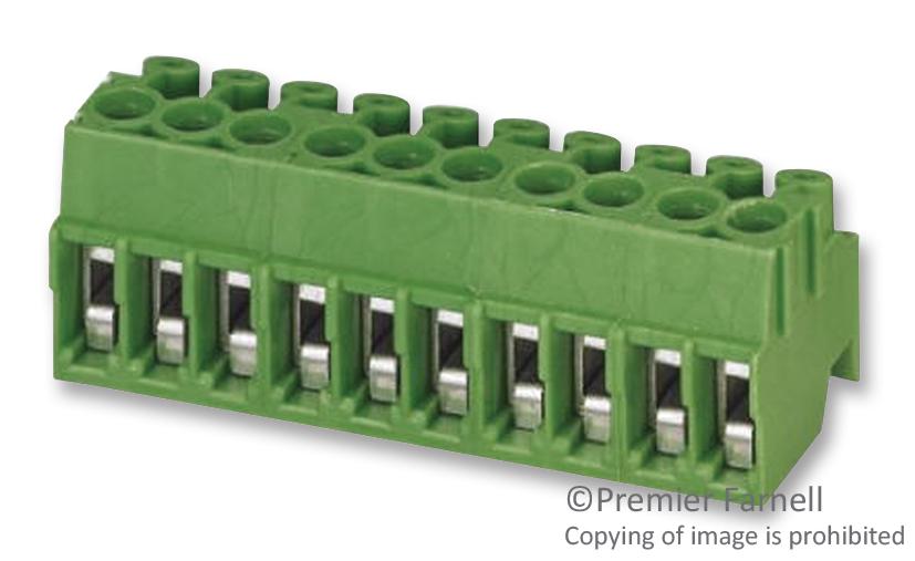 PT 1,5/10-PH-3.5 TERMINAL BLOCK, PLUGGABLE, 10POS, 16AWG PHOENIX CONTACT