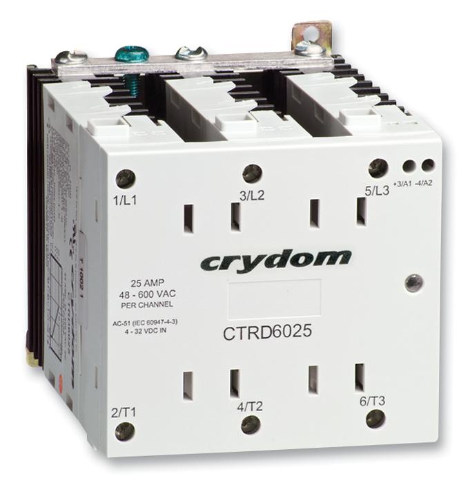 CTRC6025 SSR, 3PH, DIN, 600V/25A, ZC SENSATA/CRYDOM