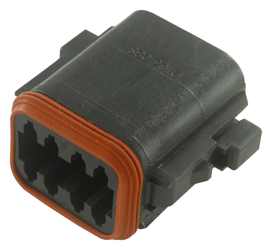 DT068SA-CE10 HOUSING, PLUG, DT, 8 WAY, THERMOPLASTIC DEUTSCH - TE CONNECTIVITY