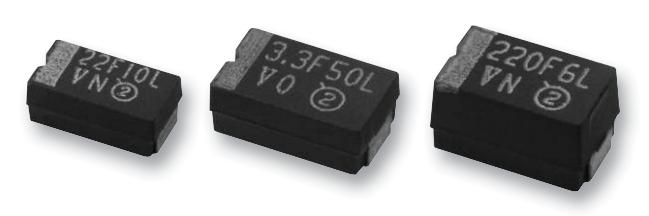 TF3D686K016C0300 CAP, 68µF, 16V, 10%, 2917 VISHAY