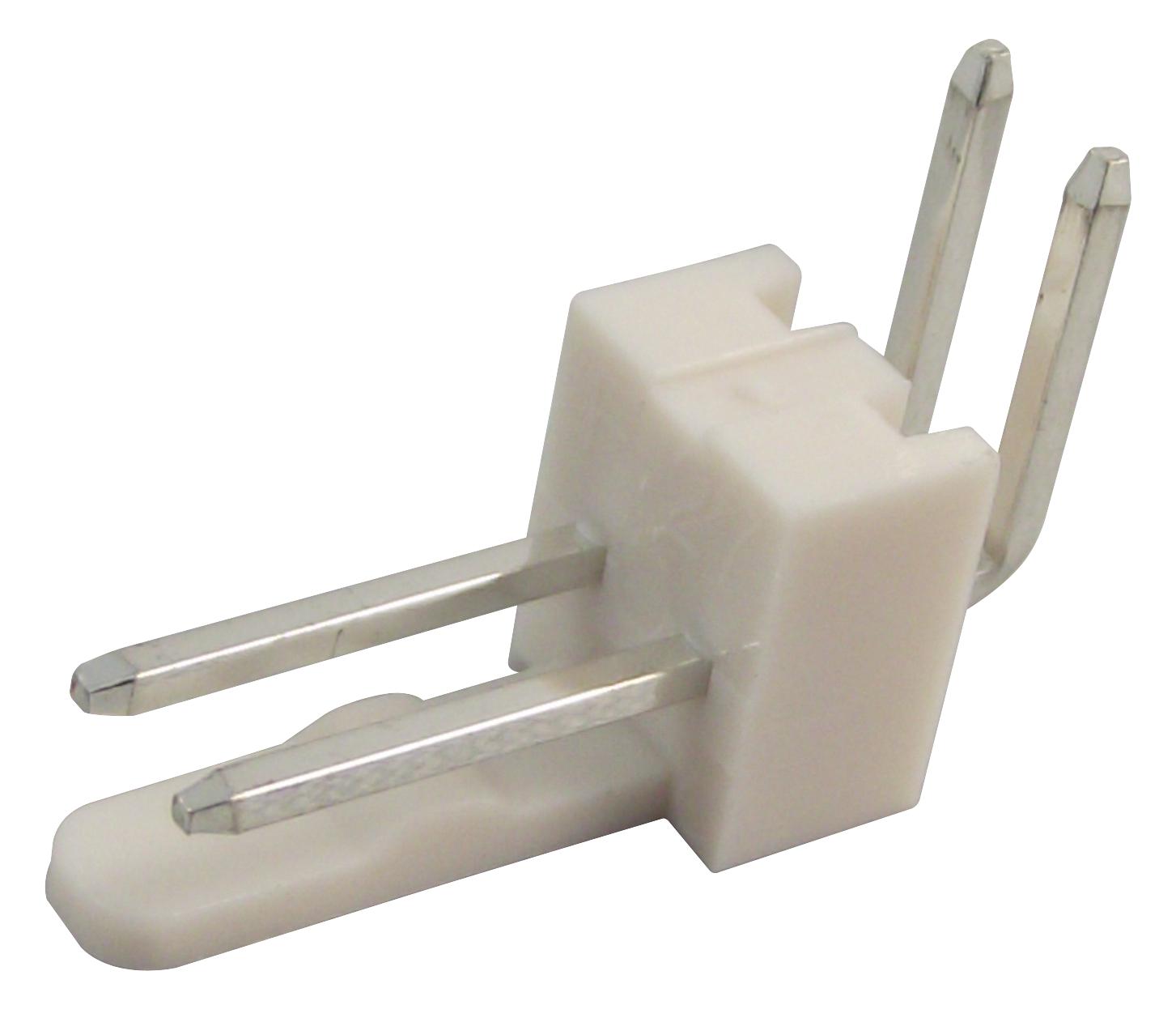 61900219521 HEADER, 2.54MM, R/A, T/LOCKING, 2WAY WURTH ELEKTRONIK