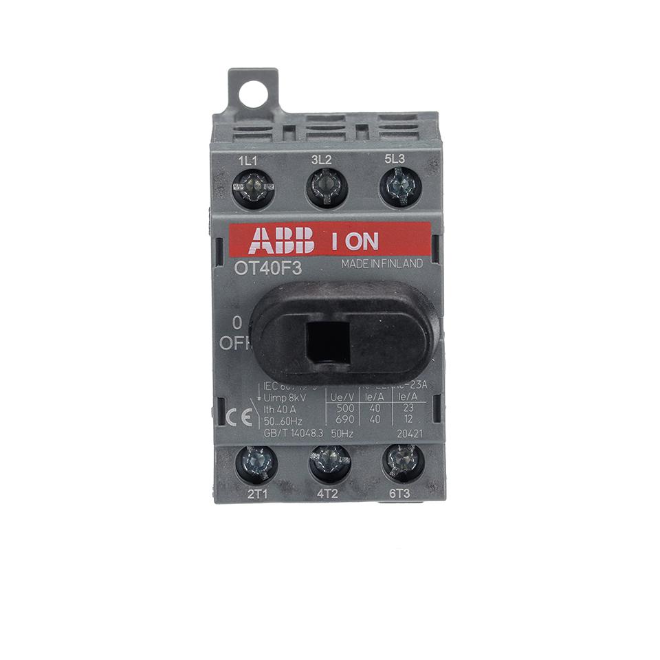 OT40F3 SWITCH,DISCONNECTOR,3P,40A ABB