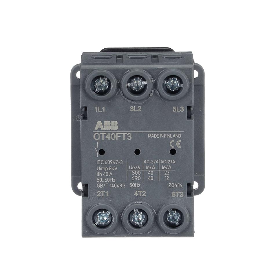 OT40FT3 SWITCH,DISCONNECTOR,3P,40A ABB
