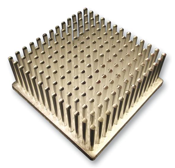 ICK S 50 X 50 X 25 LED HEATSINK, WITH PINS, ROUND FISCHER ELEKTRONIK