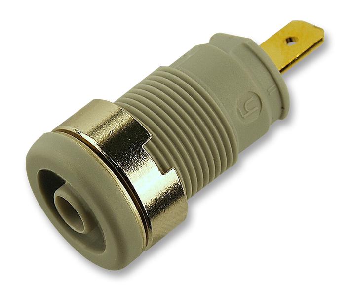 972355106 SOCKET, 4MM, SAFETY, GREY, MVL S HIRSCHMANN TEST AND MEASUREMENT