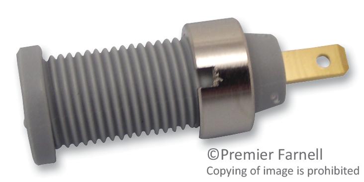 975455706 SOCKET, SAFETY, 2MM, F2, GREY, PRUEF HIRSCHMANN TEST AND MEASUREMENT