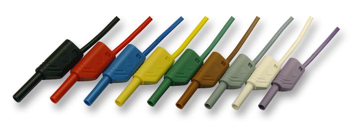 975695700 TEST LEAD, BLK, 500MM, 1KV, 10A HIRSCHMANN TEST AND MEASUREMENT