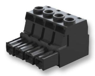 1924610000 TERMINAL BLOCK, PLUGGABLE, 9POS, 6AWG WEIDMULLER