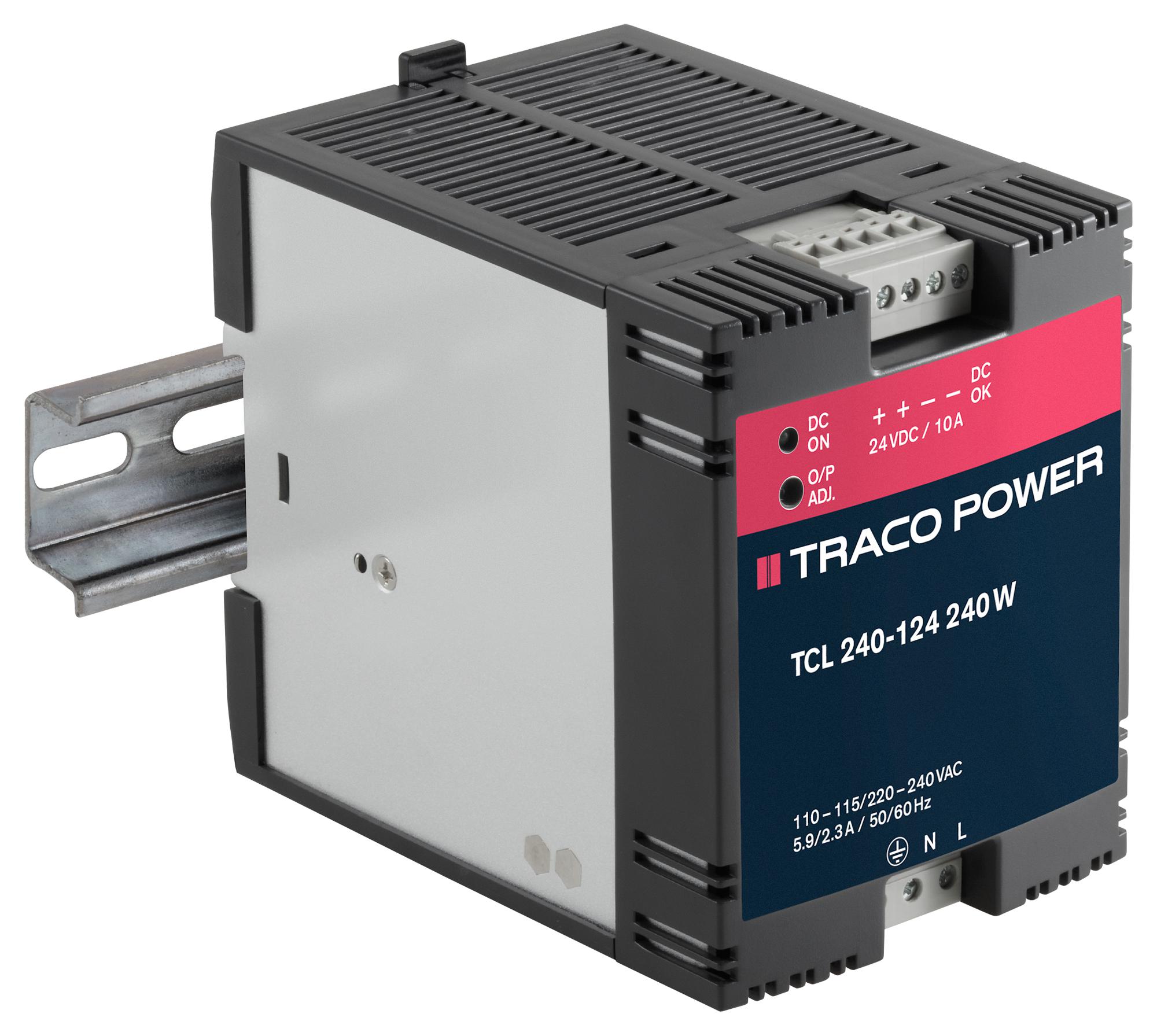 TBL 150-112 PSU, AC/DC, 10A, 120W, DIN TRACO POWER