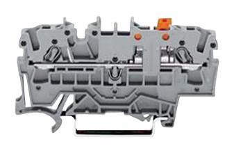 2002-1671 TERMINAL BLOCK, DIN RAIL, 2POS, 14AWG WAGO