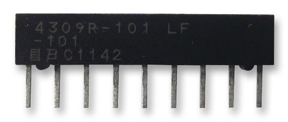 4309R-101-101LF RESISTOR, NETWORK, SIP, 100R BOURNS