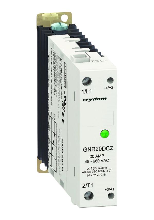 GNR30DCR SSR, 22.5, 600VAC/30A, 4-32VDC IN, RN SENSATA/CRYDOM