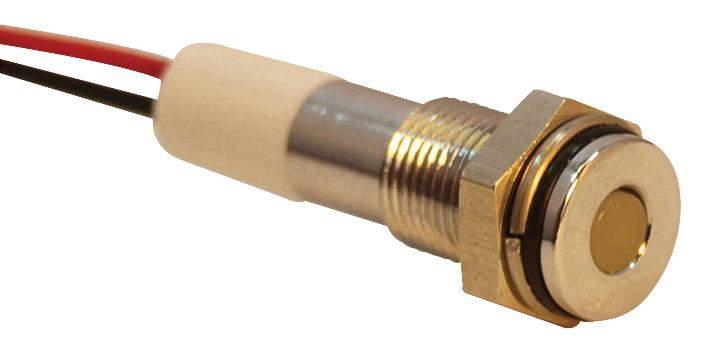 Q6F3CXXW24E INDIC LED FLUSH 6MM WHT 24VDC,IP67 APEM