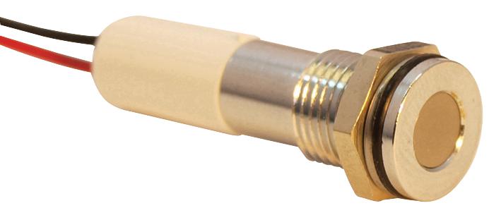 Q8F3CXXW24E INDIC LED FLUSH 8MM WHT 24VDC,IP67 APEM