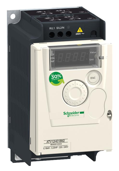 ATV12H018M2 DRIVE, V/S, ATV12, 240V, 0.18KW, 1PH SCHNEIDER ELECTRIC