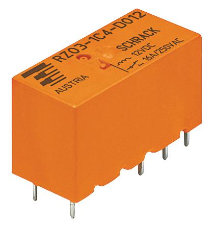 RZ01-1C4-D012 RELAY, SPDT, 250VAC, 12A TE CONNECTIVITY