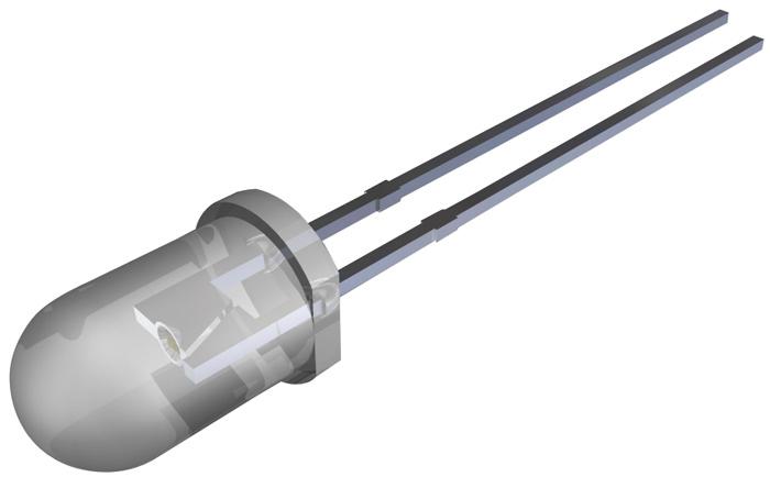 VLCS5830 LED, AEC-Q101, 5MM, RED, 65CD, 624NM VISHAY