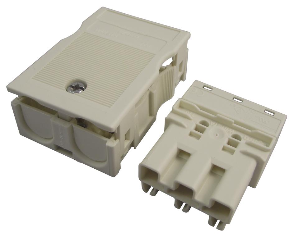 770-133 PLUG & HOUSING, WINSTA MIDI, 3P, WHT WAGO