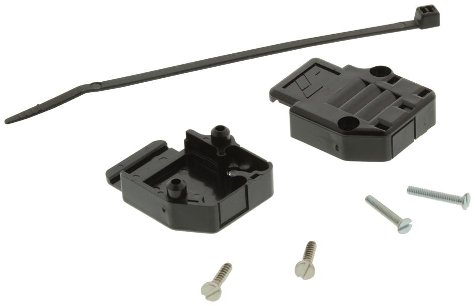 863093C15ALF HOOD, D, PLASTIC, 15WAY AMPHENOL ICC