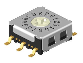 MCRJM3-16R-Q SWITCH, ROTARY, SMD, 7X7, 16 POS, 3X2 MULTICOMP PRO