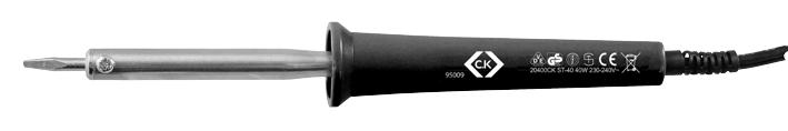 495009 SOLDERING IRON 25W, UK PLUG CK TOOLS