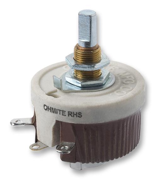 RJS50RE RHEOSTAT, WIREWOUND, 50OHM, 50W OHMITE