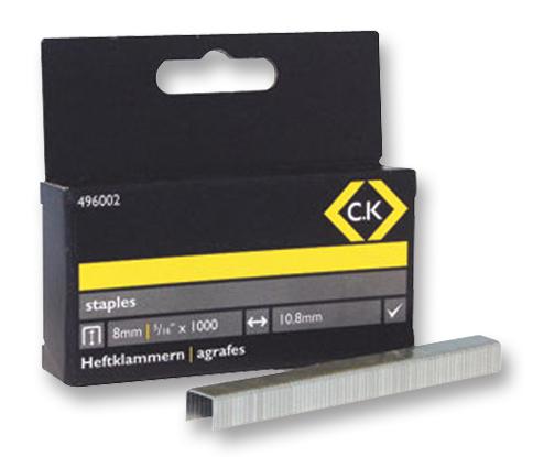 496002 STAPLES, 10.5X8MM, PK1000 CK TOOLS