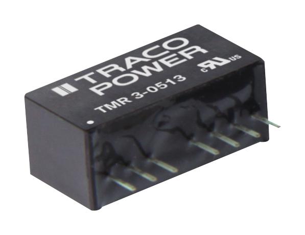 TMR 3-1212 CONVERTER, DC/DC, 3W, 12V/0.25A TRACO POWER