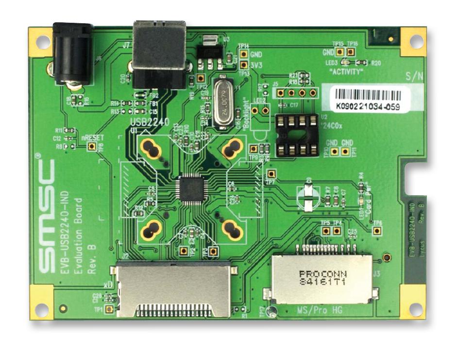 EVB-USB2240-IND EVALUATION BOARD, INTERFACE MICROCHIP