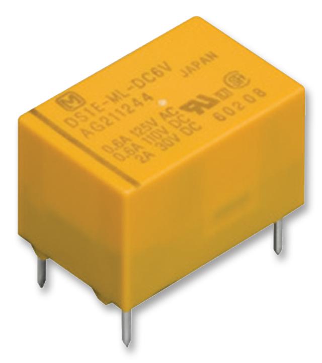 DS1E-S-DC24V RELAY, SIGNAL, SPDT, 30VDC, 2A PANASONIC