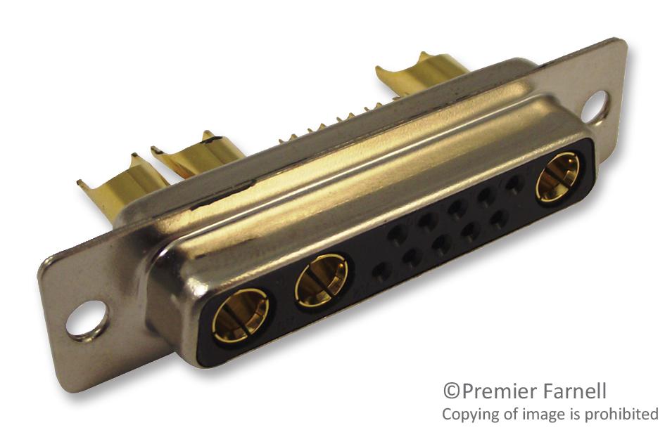 680S13W3203L401 D SUB, COMBO, RECEPTACLE, 40AMP, 13WAY NORCOMP