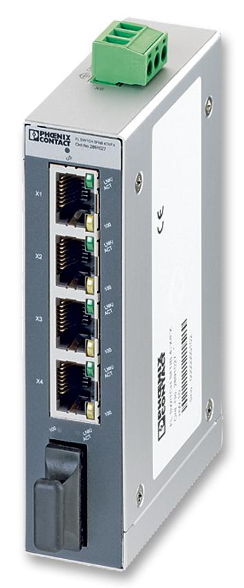 2891027 SWITCH, ETHERNET, 5 PORTS, 24V PHOENIX CONTACT