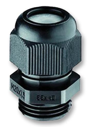 GHG9601955R0001 CABLE GLAND, PA6, 7MM, M12, BLACK HYLEC