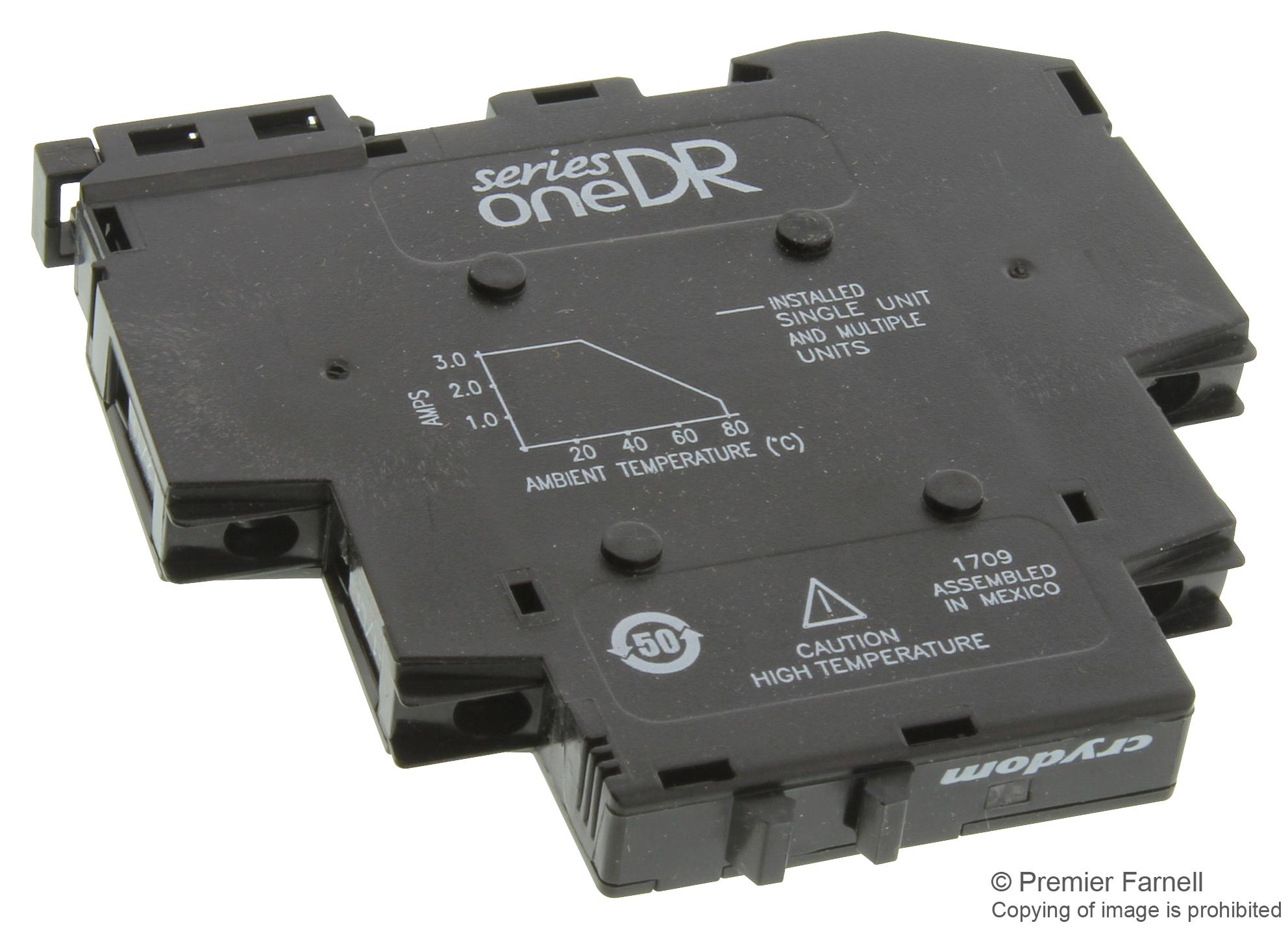 DR06D03 SSR, 3A, 1-60VDC, 4-32VDC, ZERO TURN ON SENSATA/CRYDOM