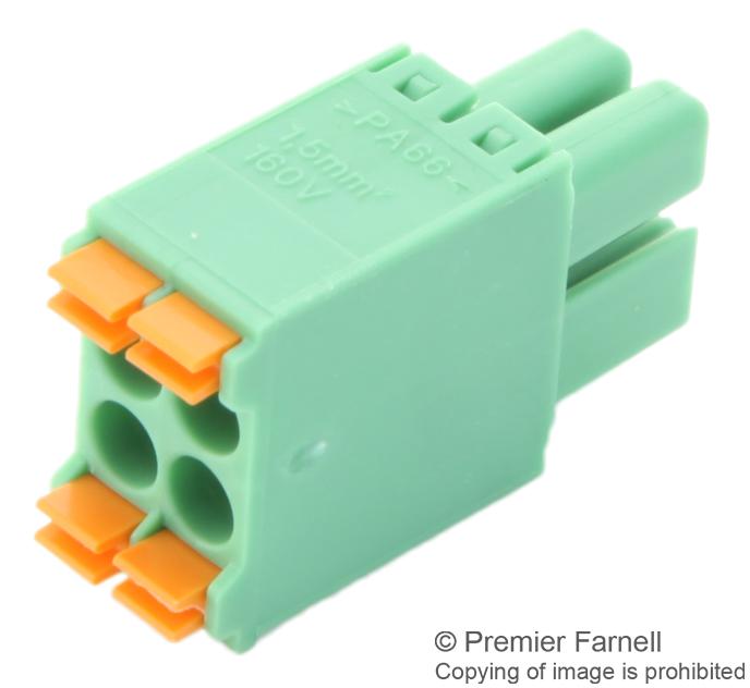DFMC 1,5/ 5-ST-3,5 TERMINAL BLOCK, PLUGGABLE, 5POS, 16AWG PHOENIX CONTACT
