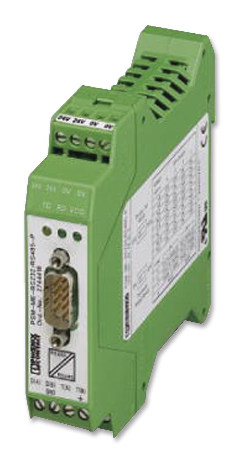 2744416 CONVERTER, INTERFACE, DIN, RS232 - RS485 PHOENIX CONTACT