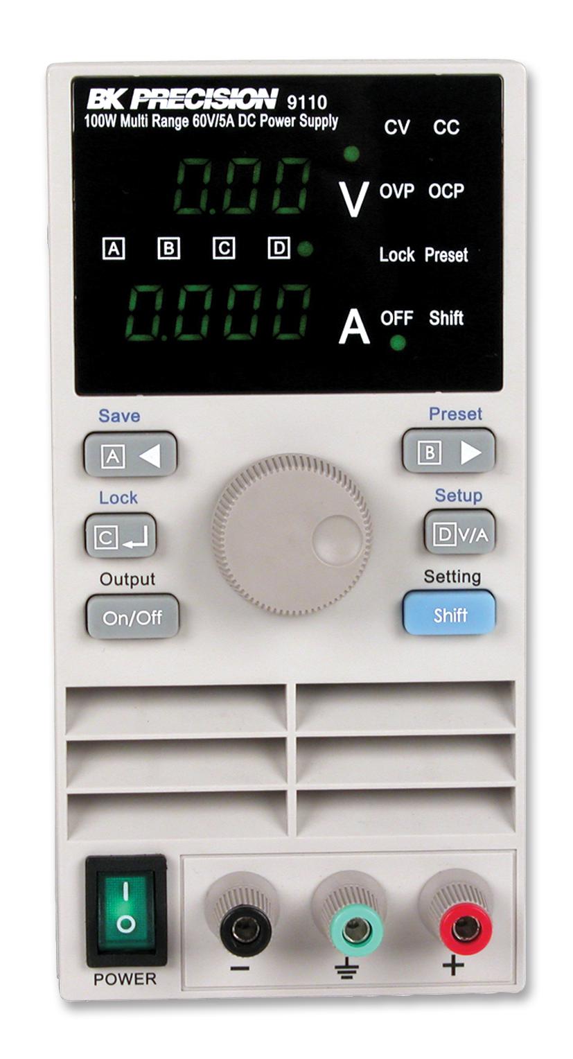 BK9110 POWER SUPPLY, 1CH, 60V, 5A, ADJUSTABLE B&K PRECISION
