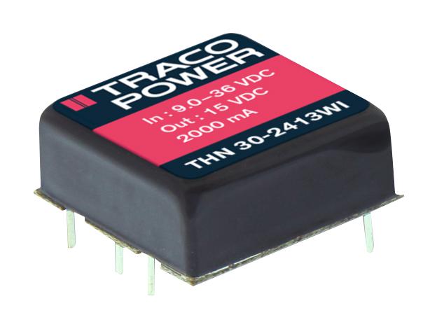 THN 30-2415WI DC/DC CONVERTER, 1.25A, 24V, 30W TRACO POWER