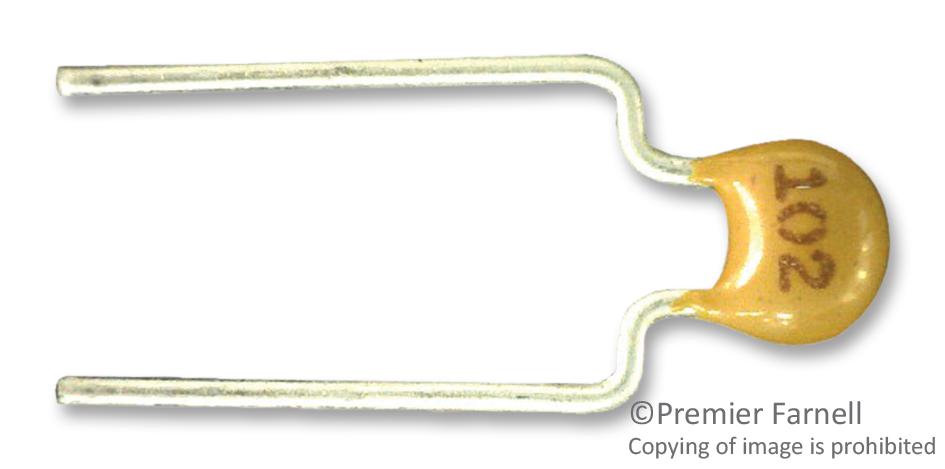 C317C101J2G5TA CAP, 100PF, 200V, 5%, C0G/NP0 KEMET