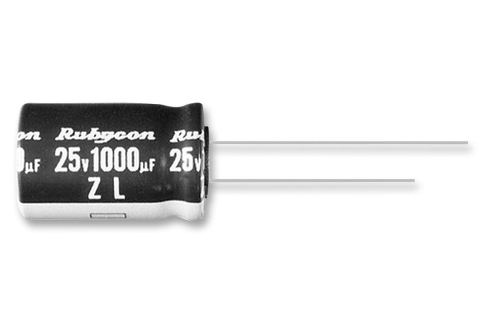 25ZL330MEFCT810X12.5 CAP, 330µF, 25V, 20% RUBYCON