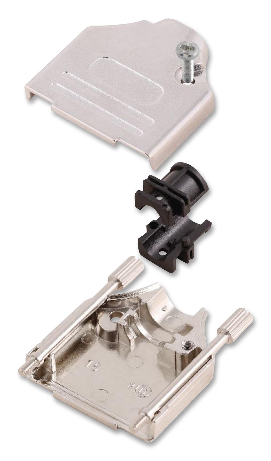 MHDTZK37-RA-K BACKSHELL, D SUB, 37WAY, ZINC ALLOY MH CONNECTORS