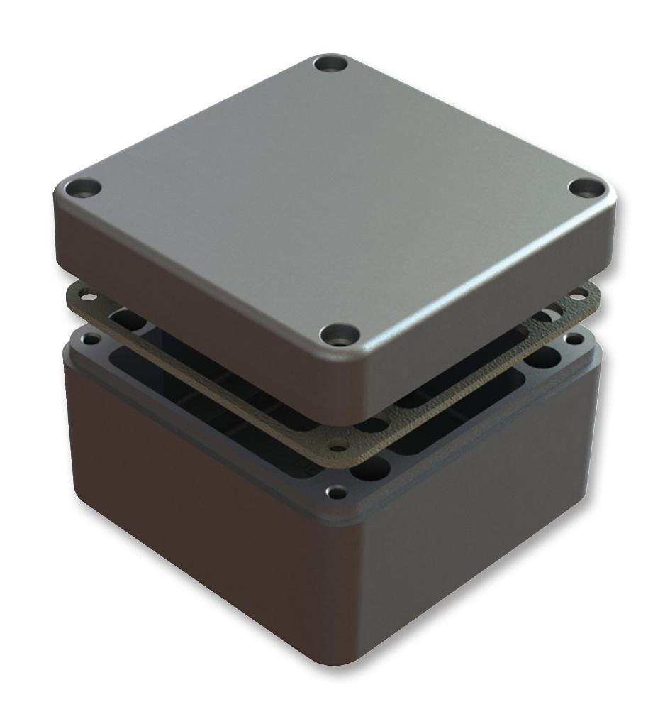 486-121208-68 ENCLOSURE, ALU, 125X125X80MM, IP68 DELTRON ENCLOSURES
