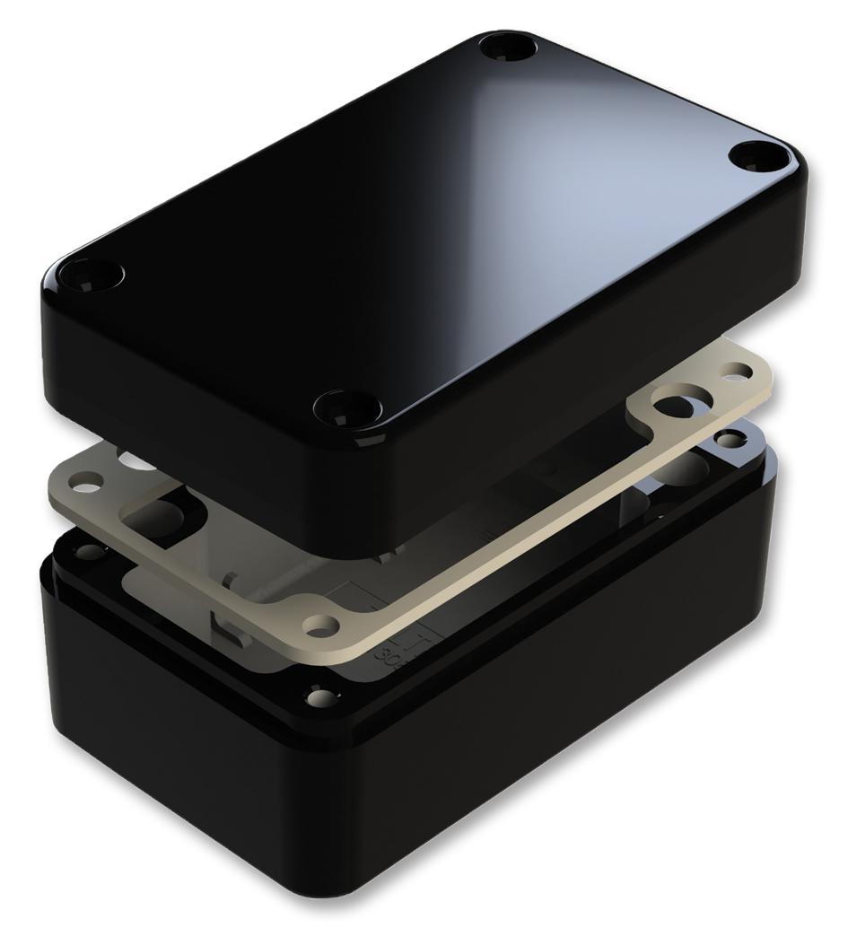 487-130806E-68 ENCLOSURE, ALU, BLK, 130X80X60MM, IP68 DELTRON ENCLOSURES