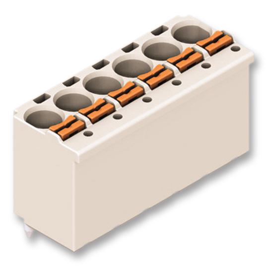 2092-1176 TERMINAL BLOCK, WIRE TO BRD, 6POS, 12AWG WAGO