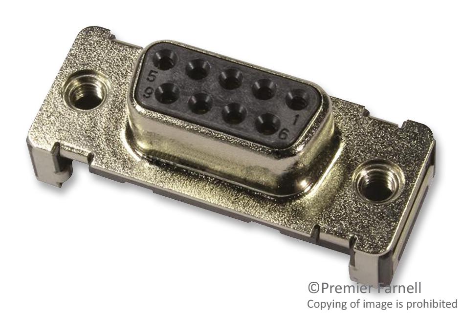 09 55 415 6611 741 D SUB, RECEPTACLE, SMT, M3, 37WAY, REEL HARTING